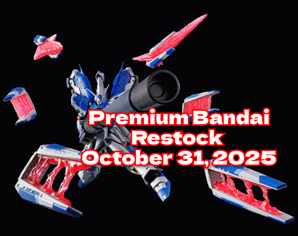 Gunpla and Premium Bandai Restock October 31, 2025 From 11:00! RG Hi-ν Gundam Hyper Mega Bazooka Launcher - Fin Funnel Display Set PG Trans-Am Raise