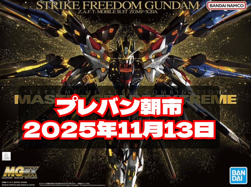 プレバン朝市 2025年11月13日　MGEXストライクフリーダム